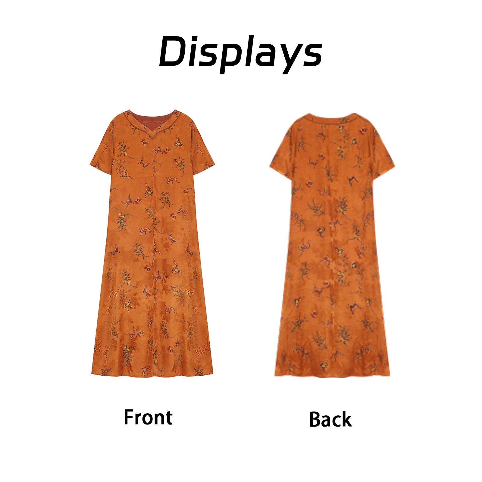 Chinese-style Xiangyunsha dress · handmade classical embroidery Guangdong Black Pearl Gambiered Guangdong Gauze xiangyunsha