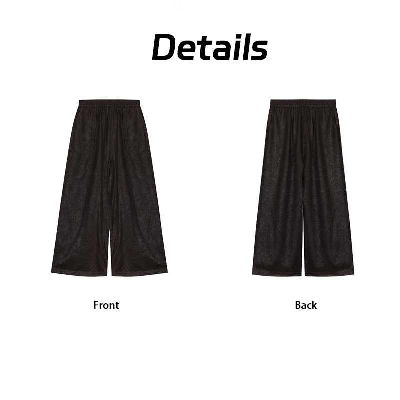 Pants - Soft Skin-Friendly Fabric, Elegant Oriental Trousers Guangdong Black Pearl Gambiered Guangdong Gauze xiangyunsha