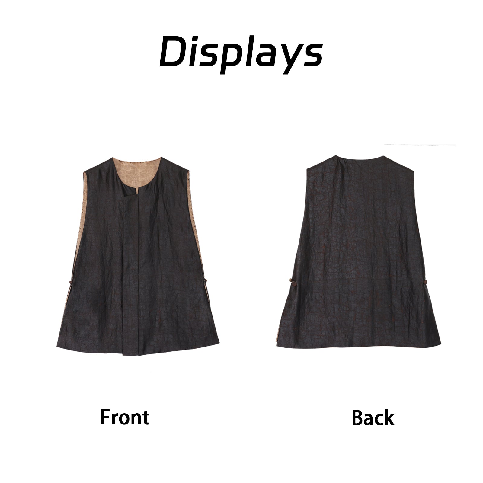 Retro Xiangyunsha Top · lce-Cool Texture, Skin-Friendly  Guangdong Black Pearl Gambiered  Guangdong Gauze xiangyunsha