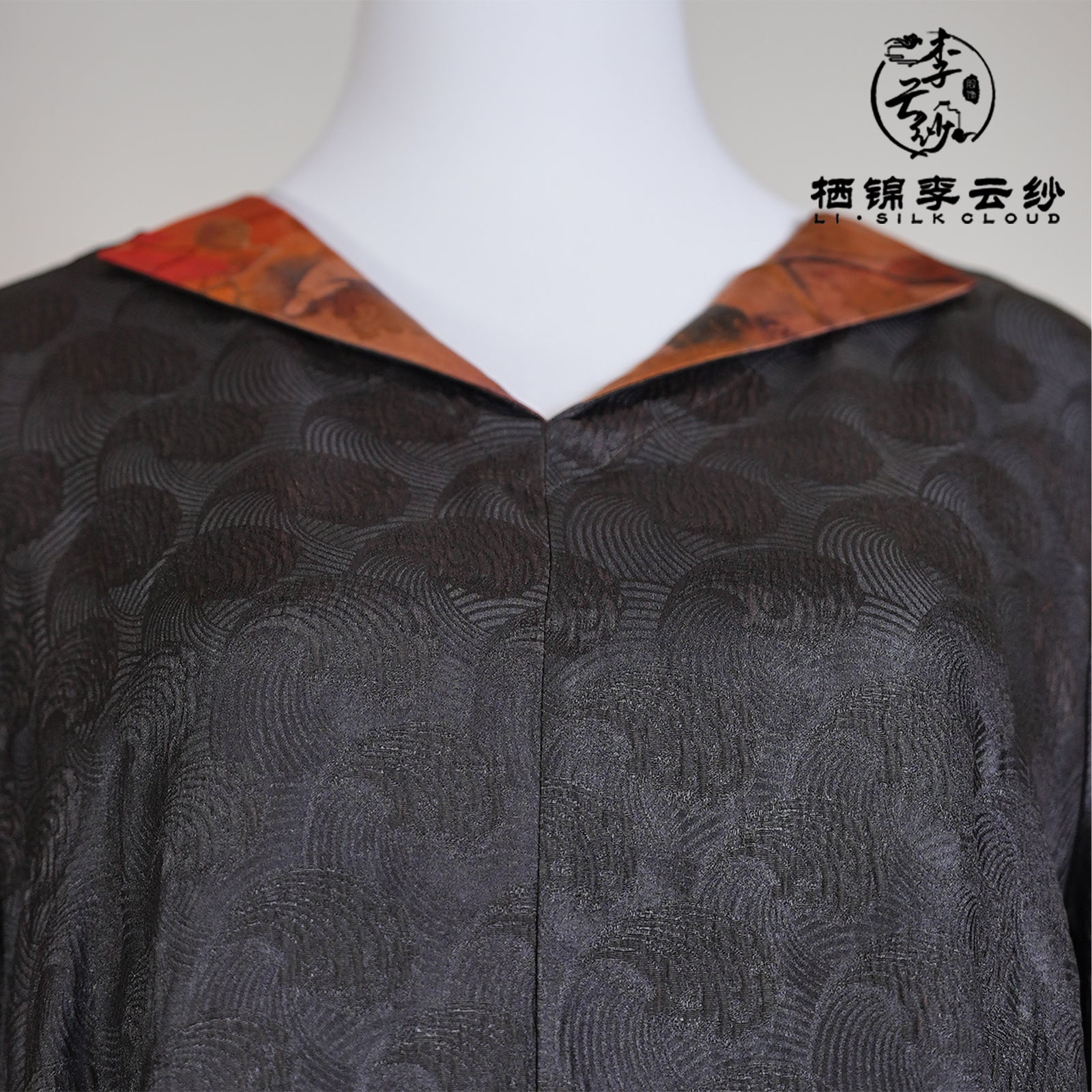 LI SILK CLOUD Dress Three-quarter Sleeve Draping Slim-fit Mulberry Silk Professional Midi Dress