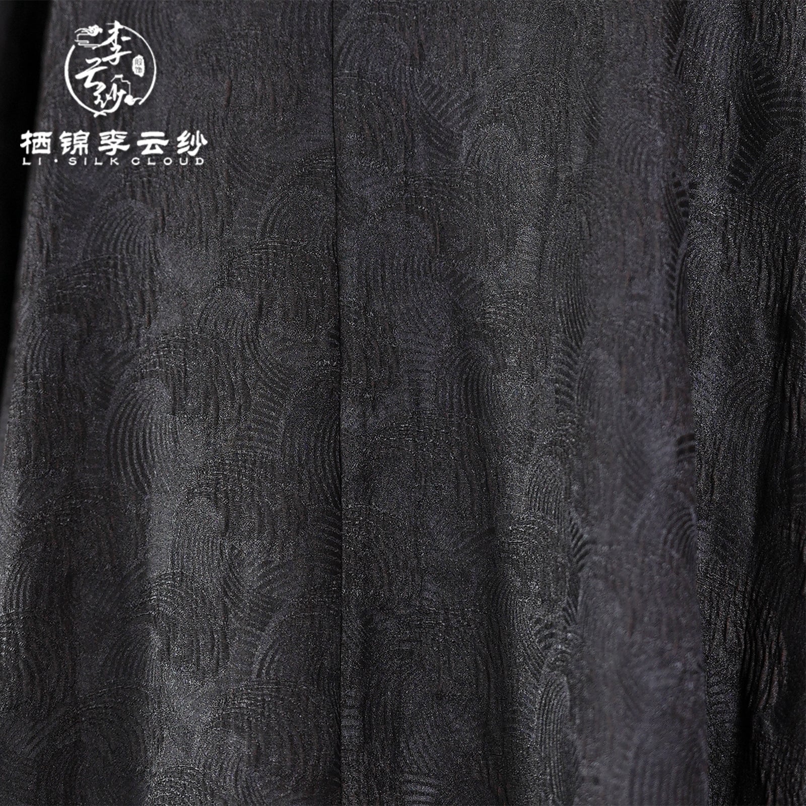 LI SILK CLOUD Dress Three-quarter Sleeve Draping Slim-fit Mulberry Silk Professional Midi Dress