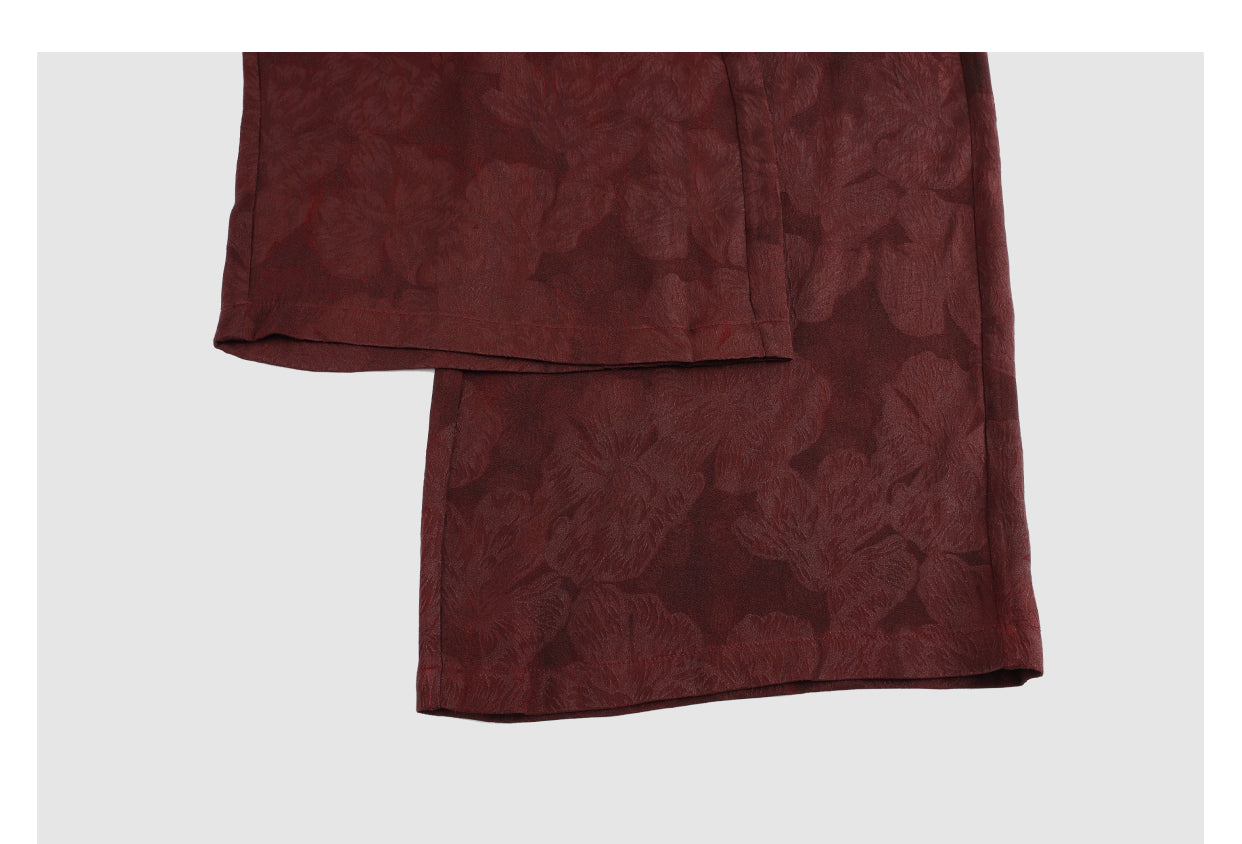 Trousers - Traditional Chinese Fabric， Lightweight Breathable LI SILK CLOUD 100% Mulberry Silk Xiangyunsha