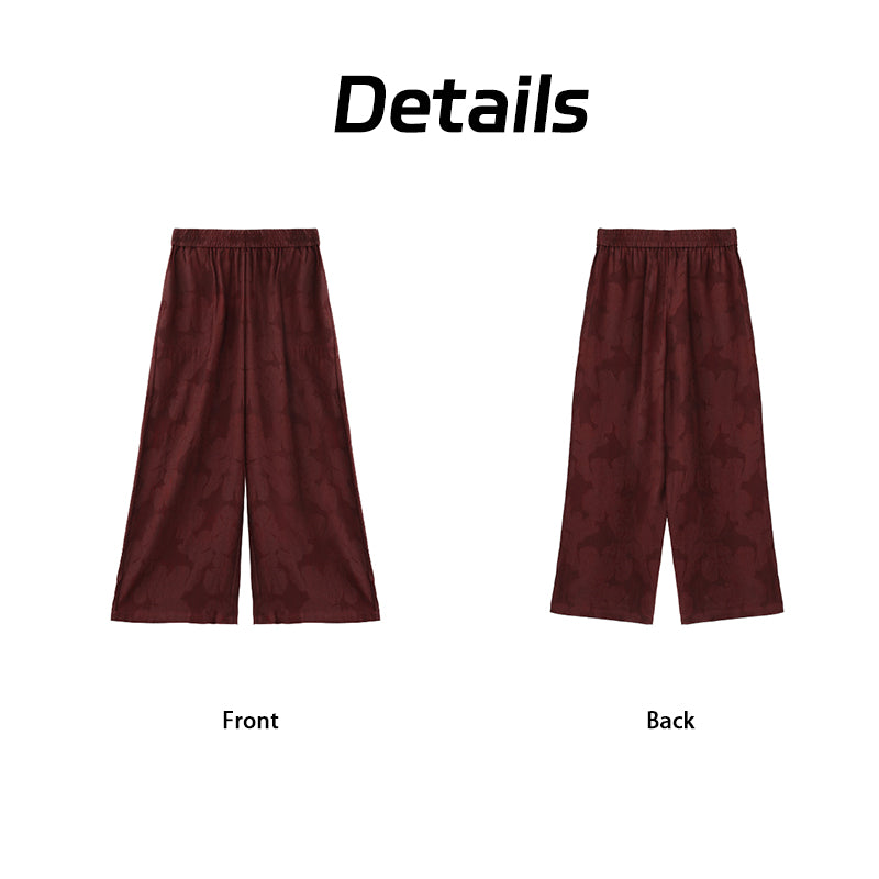 Trousers - Traditional Chinese Fabric， Lightweight Breathable LI SILK CLOUD 100% Mulberry Silk Xiangyunsha