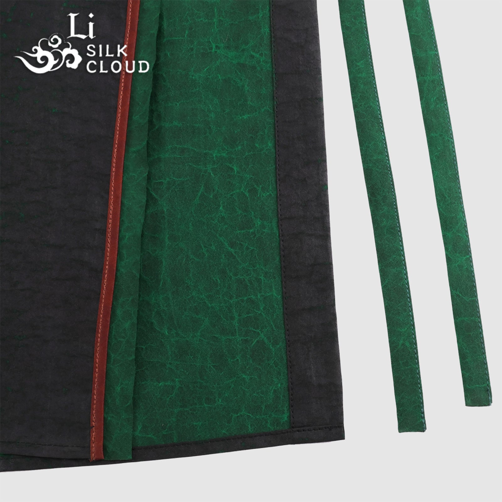 Skin-friendly Xiangyunsha long skirt . Slimming cut · Minimalistnew Chinese style   Guangdong Black Pearl GambieredGuangdong Gauze xiangyunsha