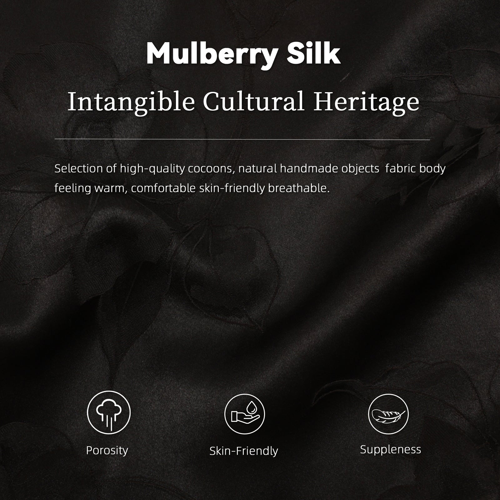 Soft Xiangyunsha Silk Coat · Brown-Black High-End Feel.Intangible Cultural Heritage Craftsmanship Breathable andHeat-Resistant   Guangdong Black Pearl Gambiered Guangdong Gauze xiangyunsha