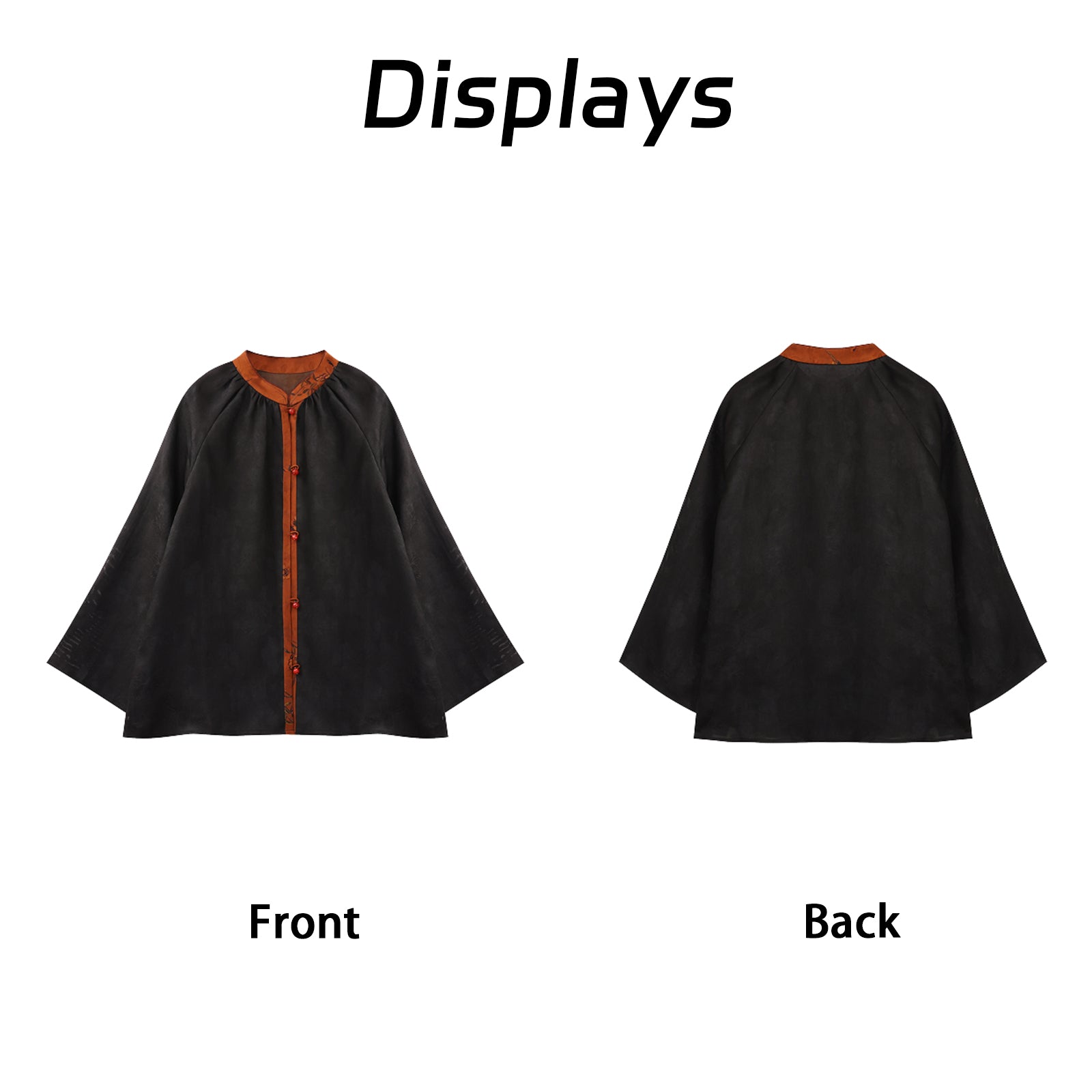 Lightly mature style Xiangyunsa jacket . Minimalist retro  Skin-friendly and breathable   Guangdong Black PearlGambiered Guangdong Gauze xiangyunsha