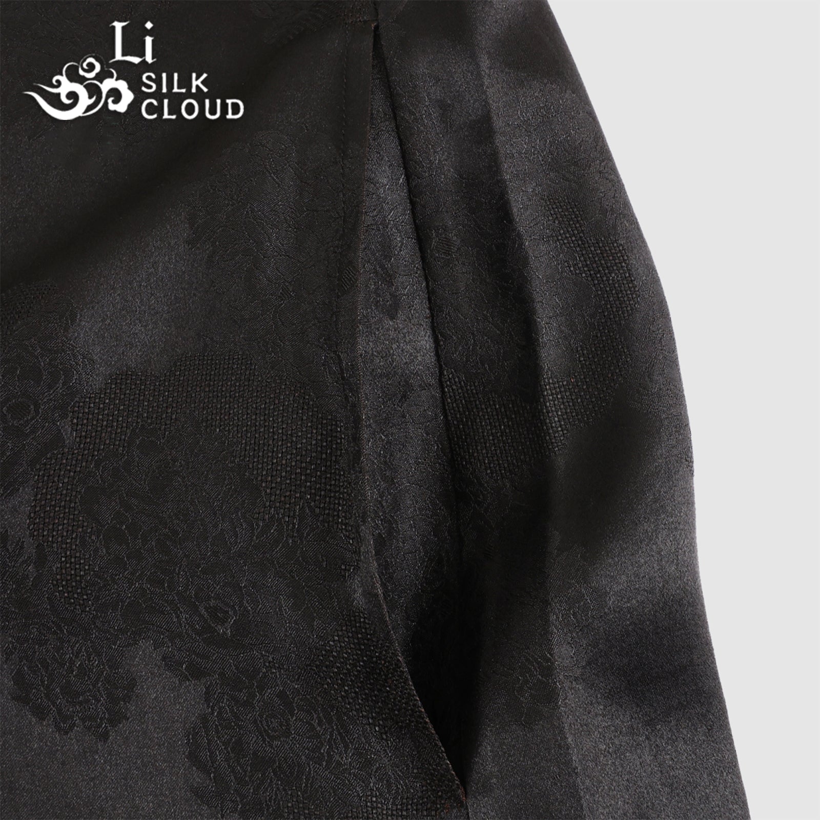 Xiangyunsha Retro Dress · Cool fabric · Oriental elegance   Guangdong Black Pearl Gambiered Guangdong Gauzexiangyunsha