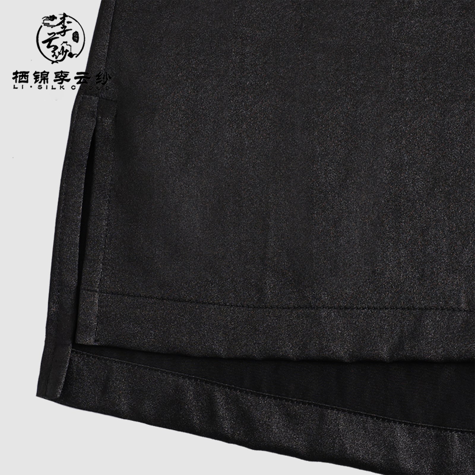 Short Sleeve Blouse - Traditional Chinese Fabric, Casual Summer Silk Top,Guangdong Black Pearl Gambiered Guangdong Gauze xiangyunsha