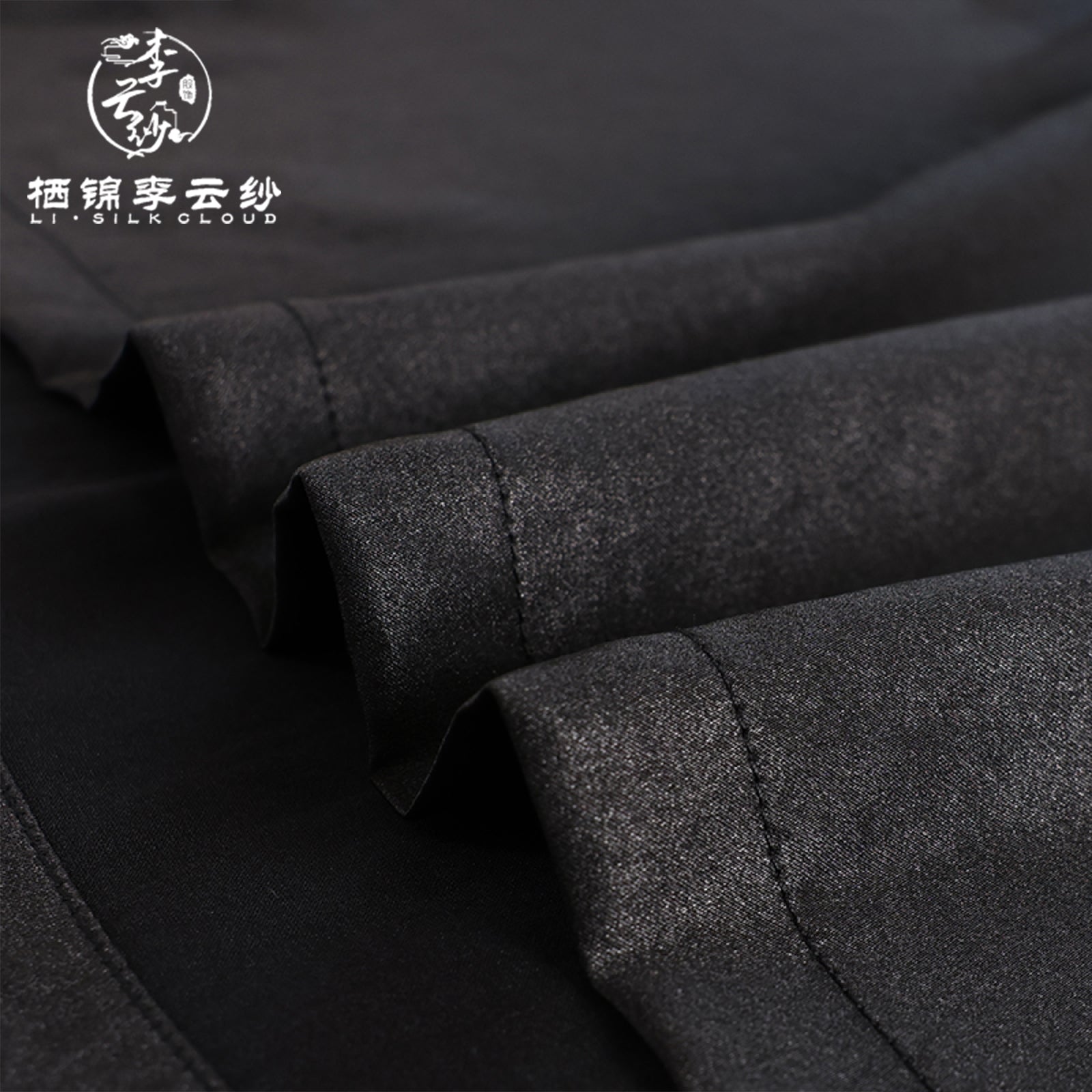 Short Sleeve Blouse - Traditional Chinese Fabric, Casual Summer Silk Top,Guangdong Black Pearl Gambiered Guangdong Gauze xiangyunsha