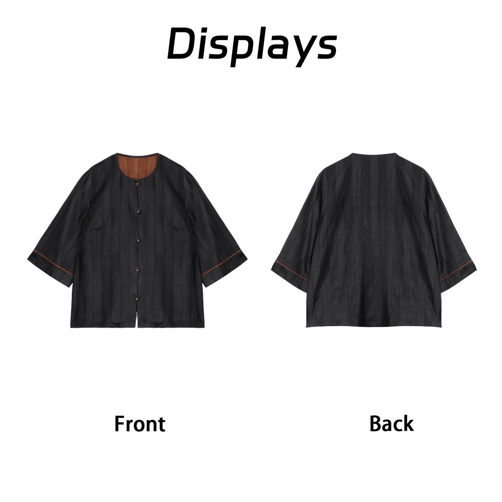 Xiangyunsha mature-style vertical pleated top · Cooling andbreathable   Guangdong Black Pearl Gambiered GuangdongGauze xiangyunsha