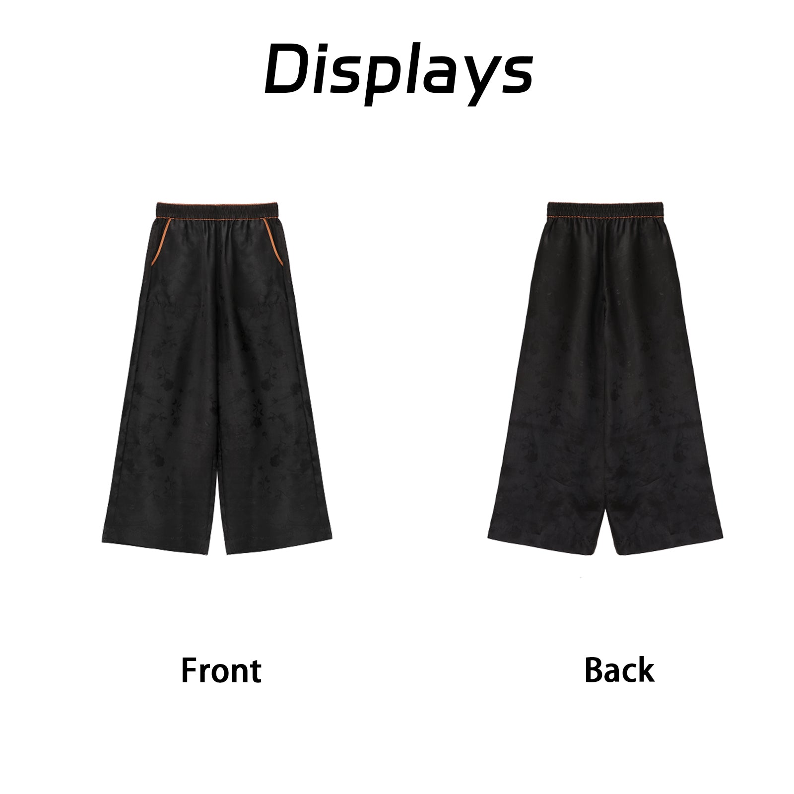 Guangdong Black Pearl Gambiered Guangdong Gauze xiangyunsha  Pants, Natural Tuberose Dye, Ancient Sun-Drying Craft, Drapable & Wrinkle-Resistant, Hides Hips & Fat for All Body Types