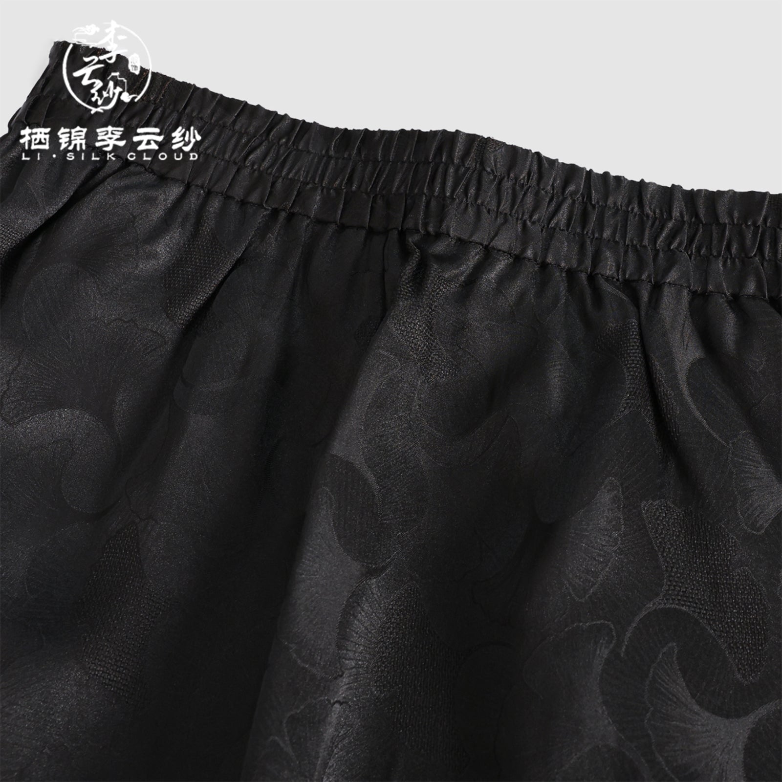 Trousers - Oriental Style, Lightweight Breathable, Classic Chinese Guangdong Black Pearl Gambiered Guangdong Gauze xiangyunsha