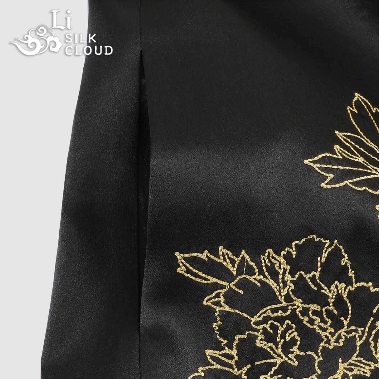 Guangdong Black Pearl Gambiered Guangdong Gauze xiangyunsha Top, Neat Cutting, Easy-Care, Fits Autumn Temperature Swings, Dual-Use for Leisure & Work