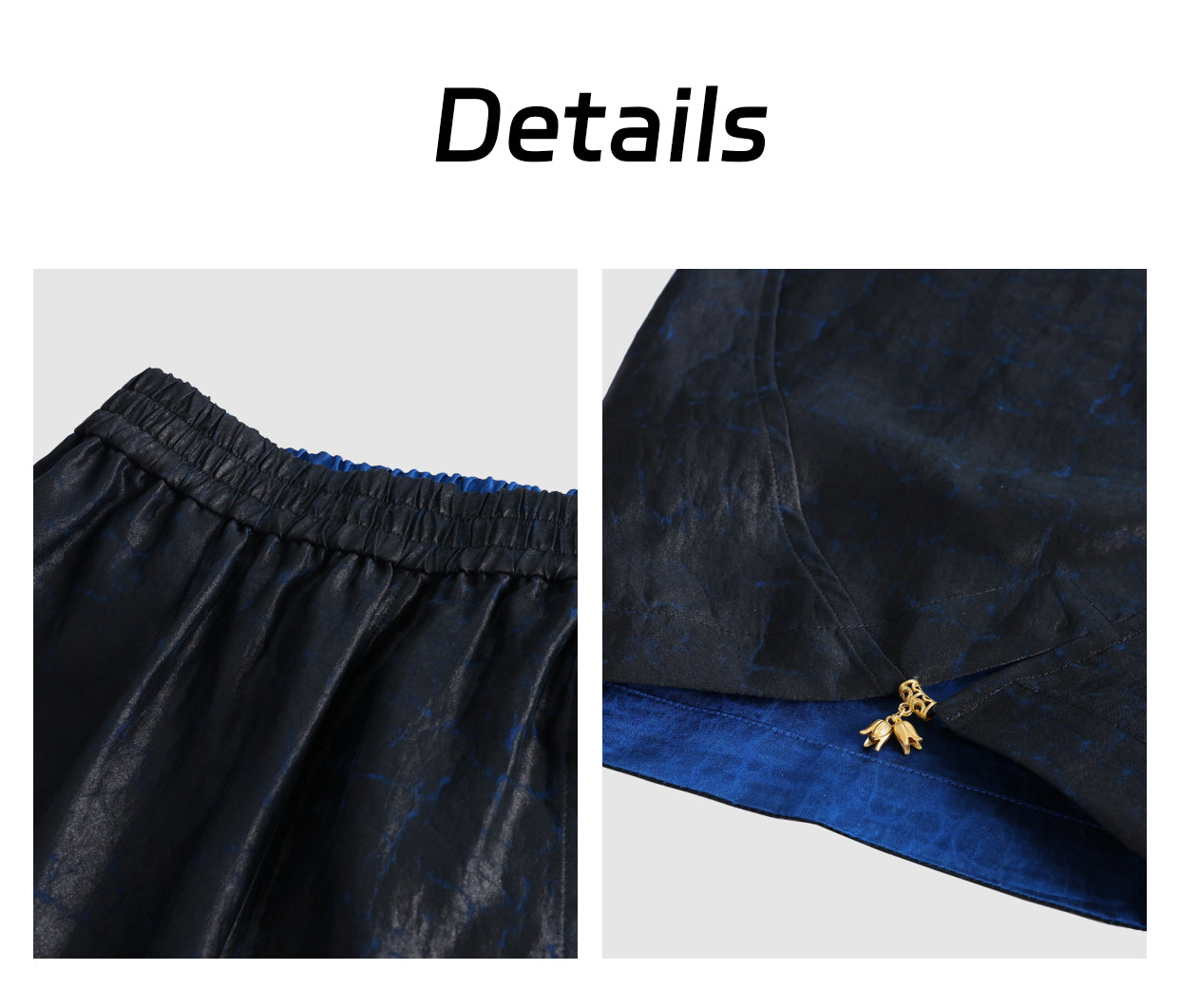 Modest Xiangyunsha Pants Chinese style| Reversible AnkleLength | Eternal Lucky Motif | Breezy in Heat GuangdongBlack Pearl Gambiered Guangdong Gauze xiangyunsha