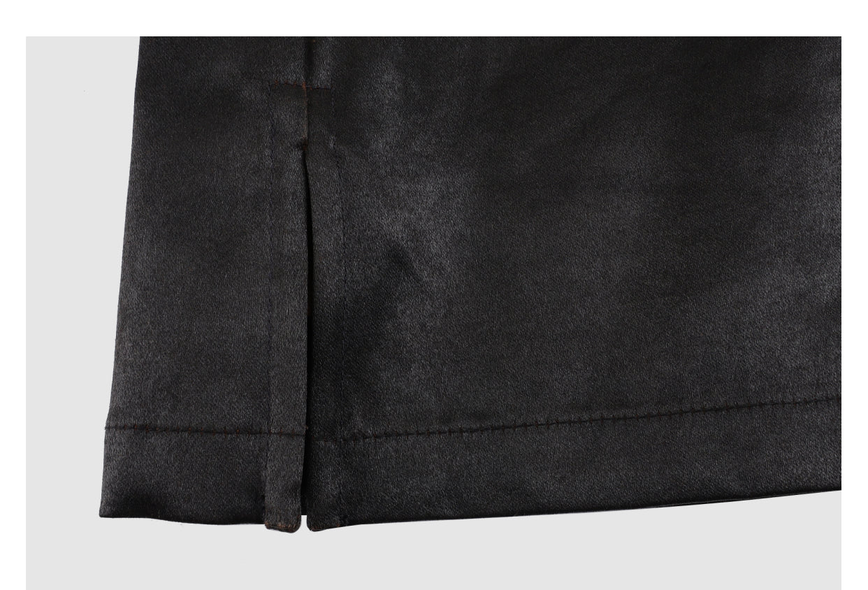 Coat, Plant-Dyed Eco-Fabric, Lightweight & Non-Stuffy, Suitable for Autumn Temperature Swings Guangdong Black Pearl Gambiered Guangdong Gauze xiangyunsha