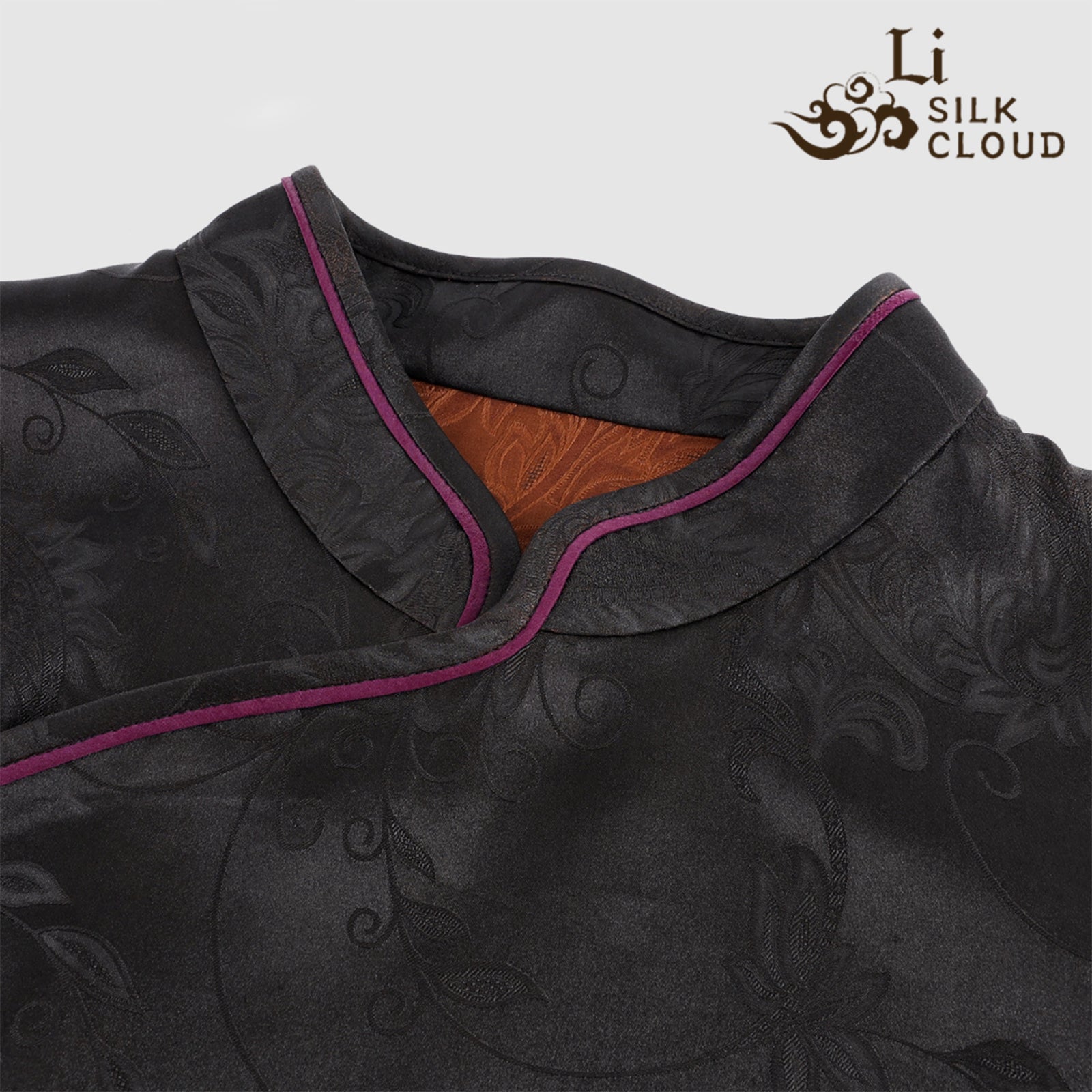 Guangdong Black Pearl Gambiered Guangdong Gauze xiangyunsha Top, Natural Tuberose Dye, Ancient Sun-Drying Craft, Windproof & Breathable, Fits Day-Night Temperature Swings