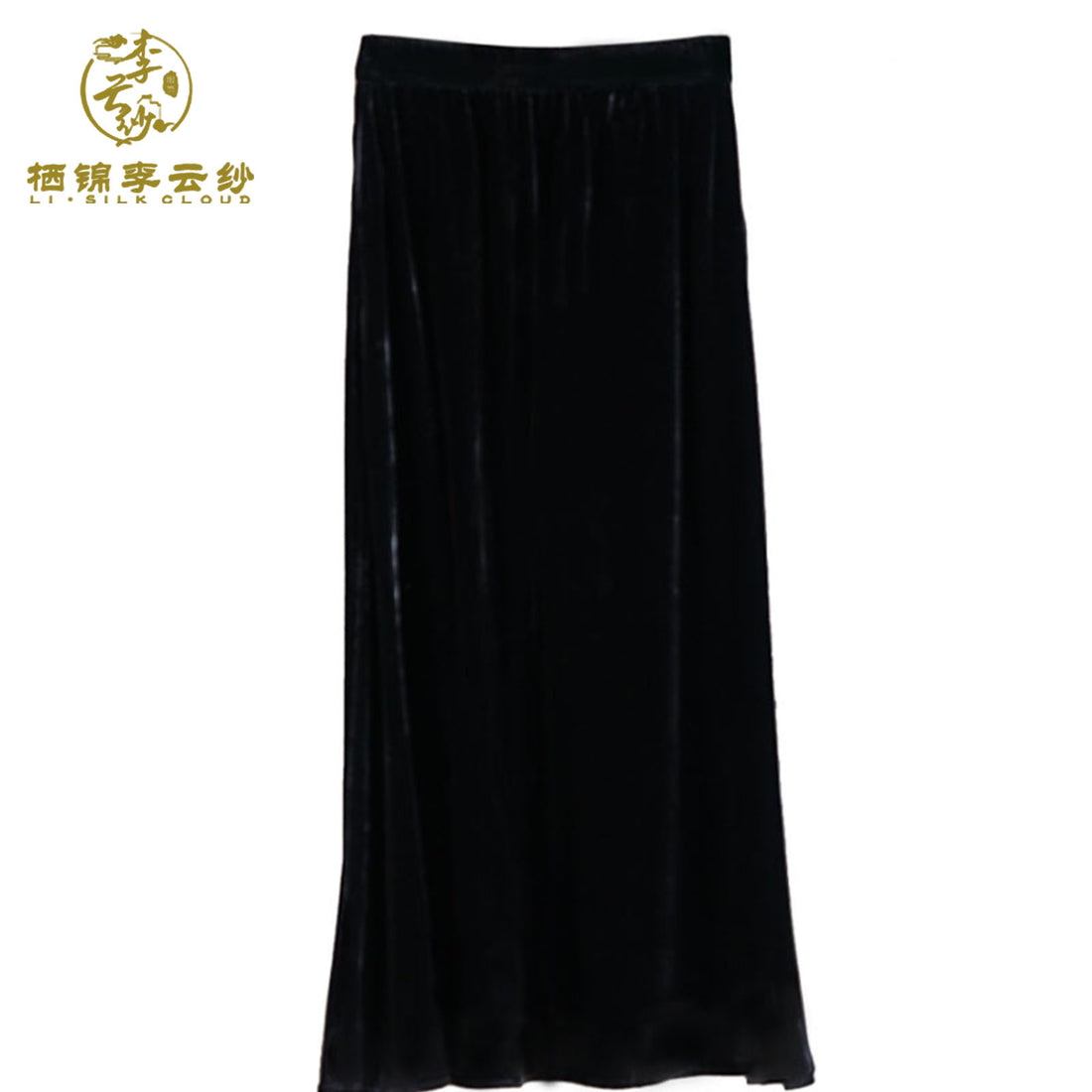New Chinese-style half skirt | elegant Soft breathable Guangdong Black Pearl Gambiered Guangdong Gauze xiangyunsha