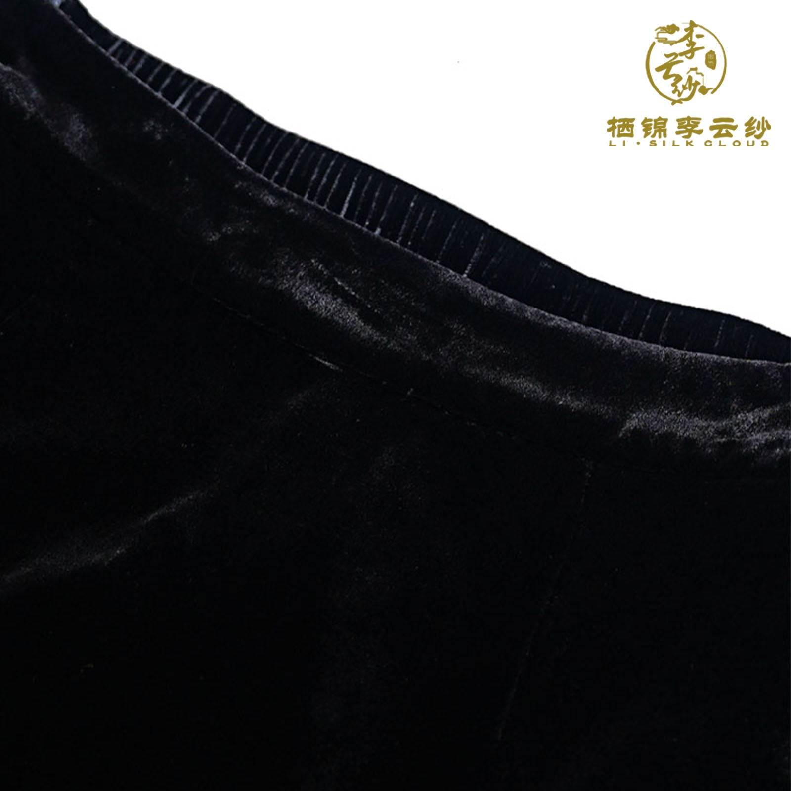 New Chinese-style half skirt | elegant Soft breathable Guangdong Black Pearl Gambiered Guangdong Gauze xiangyunsha