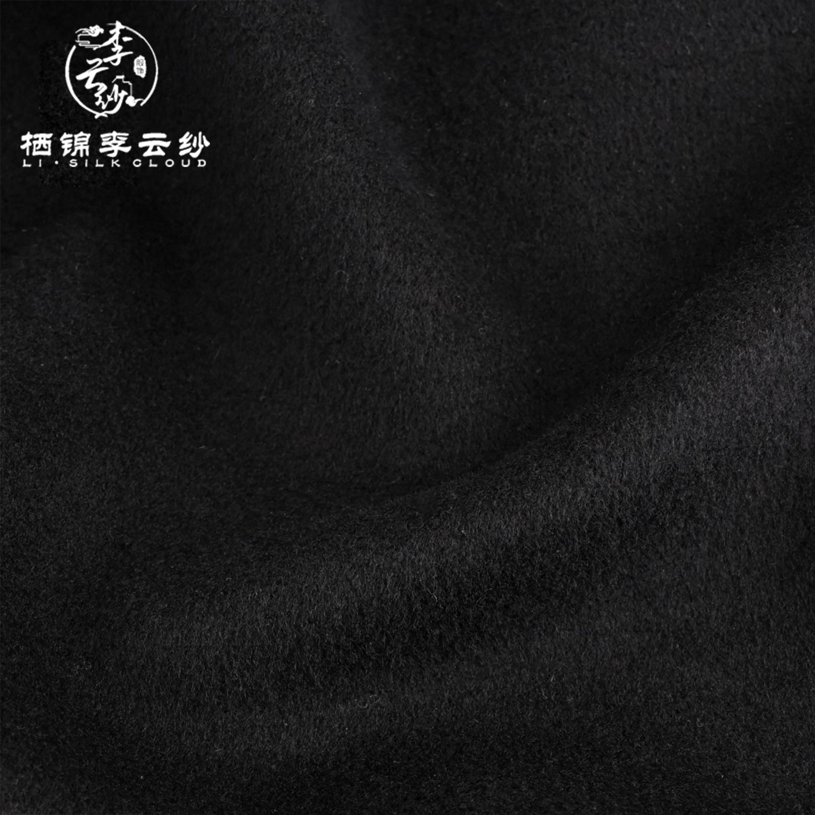 LI SILK CLOUDxiangyunsha Warm Wool Coat - Traditional Oriental Style, Thermal Outerwear for Cold Days Guangdong Black Pearl Gambiered