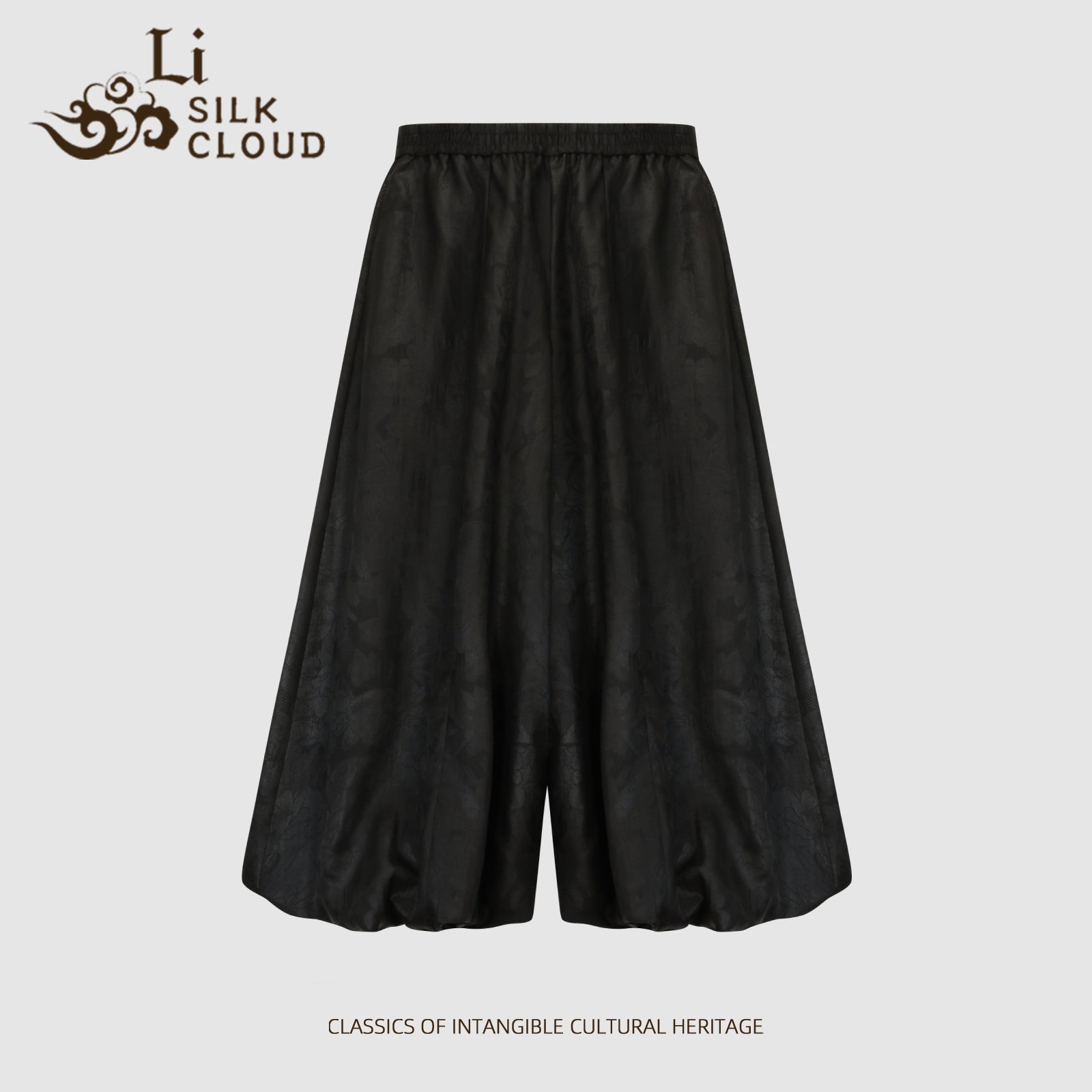 Pants, Silk Blend, Windproof & Non-Stuffy, Top Choice for Early Autumn Commute Guangdong Black Pearl Gambiered Guangdong Gauze xiangyunsha