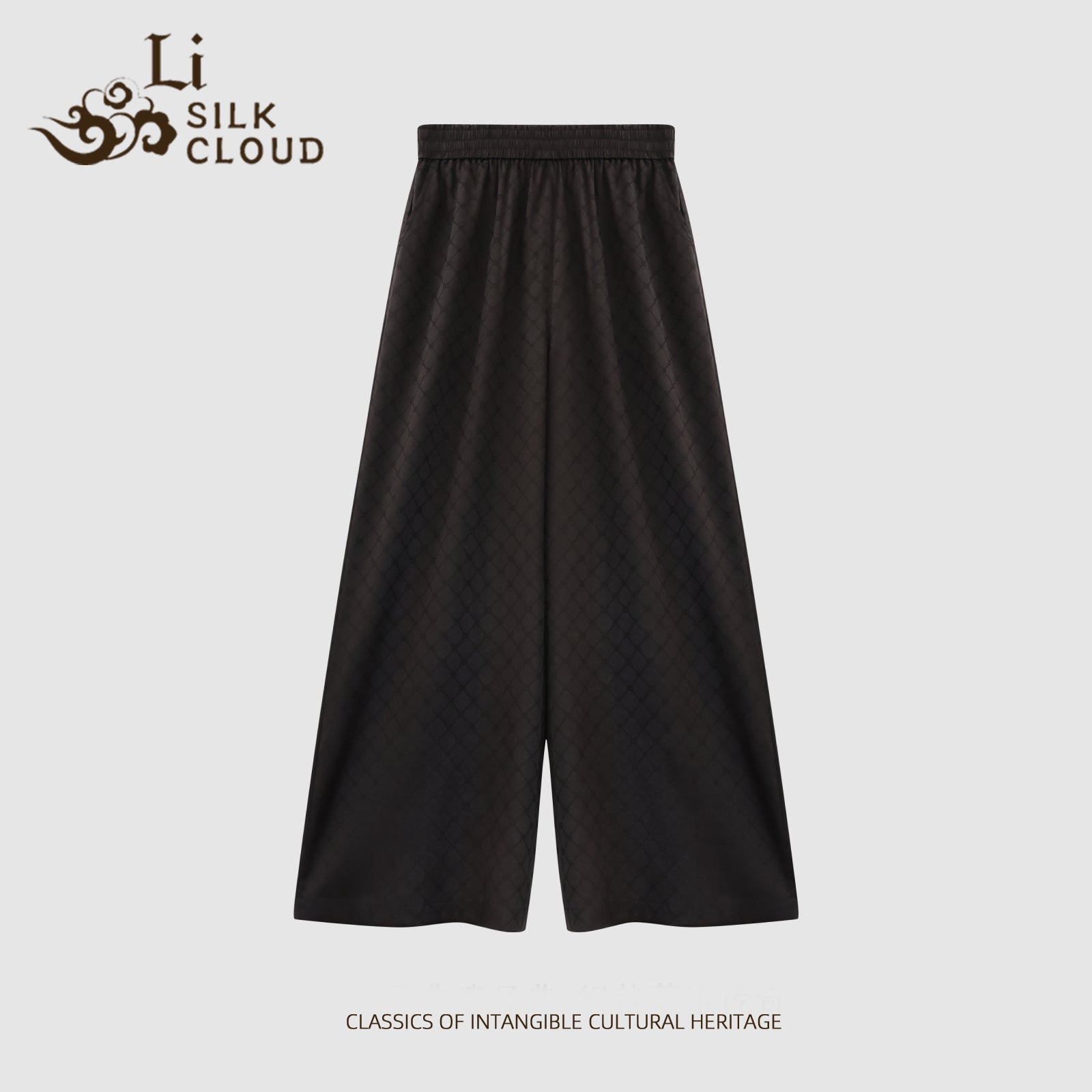 Pants, Silk Blend, Windproof & Non-Stuffy, Top Choice for Early Autumn Commute Guangdong Black Pearl Gambiered Guangdong Gauze xiangyunsha