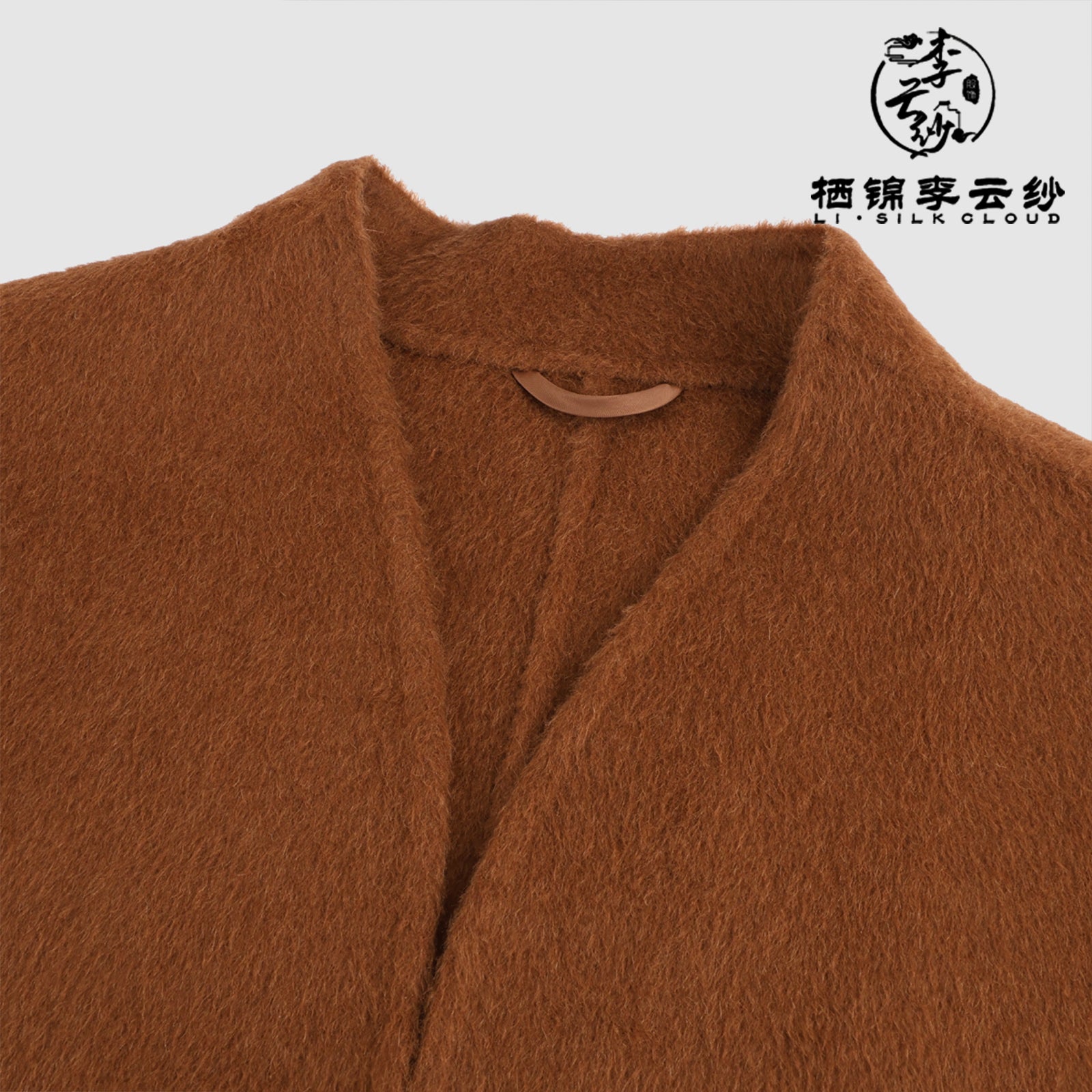 LI SILK CLOUD Camel Wool Classic Wool Coat - Timeless Design, Warm Winter Outerwear, Elegant Overcoat