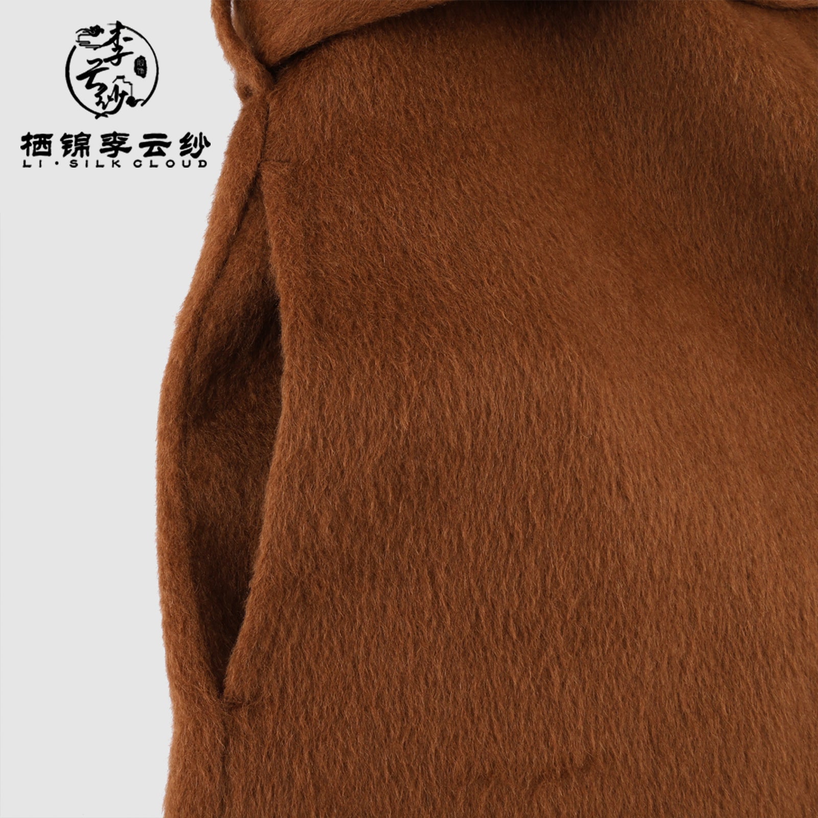 LI SILK CLOUD Camel Wool Classic Wool Coat - Timeless Design, Warm Winter Outerwear, Elegant Overcoat