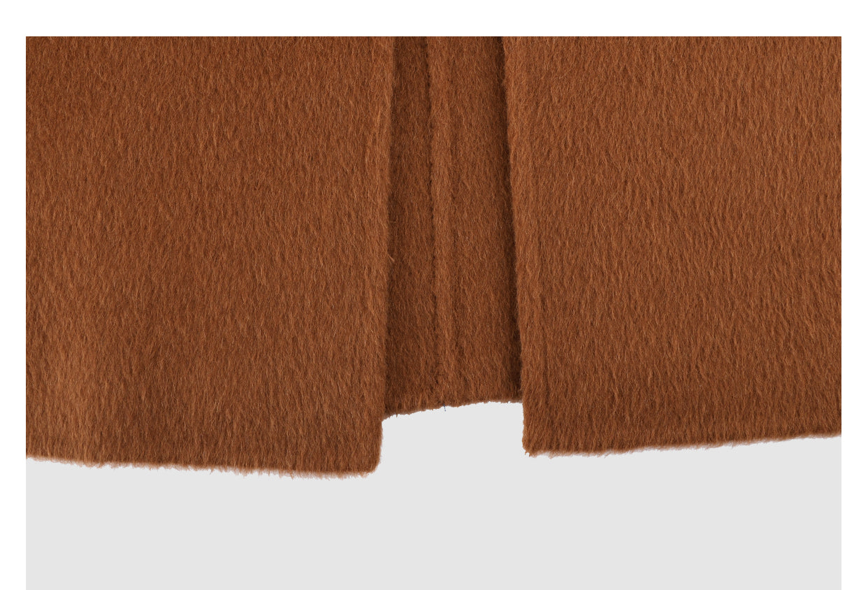 LI SILK CLOUD Camel Wool Classic Wool Coat - Timeless Design, Warm Winter Outerwear, Elegant Overcoat