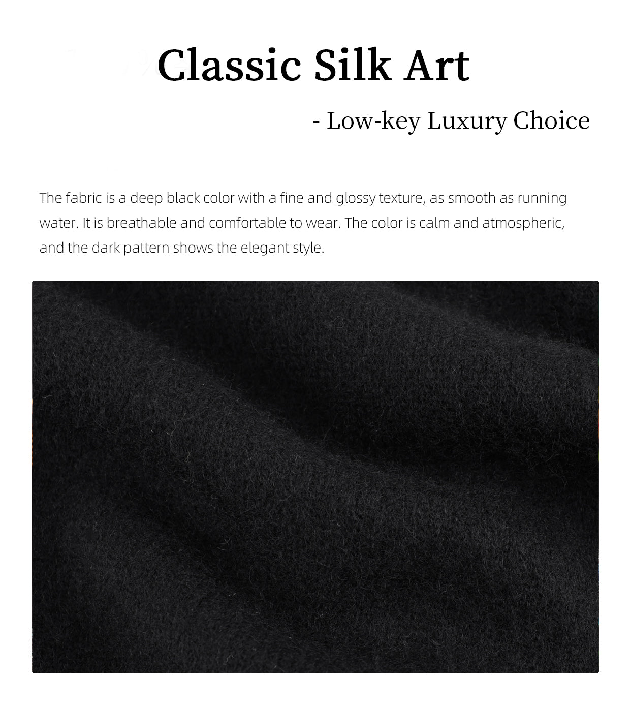 Cashmere Chinese-style coat . Handmade button fastenings. Curved hem Guangdong Black Pearl GambieredGuangdong Gauze xiangyunsha