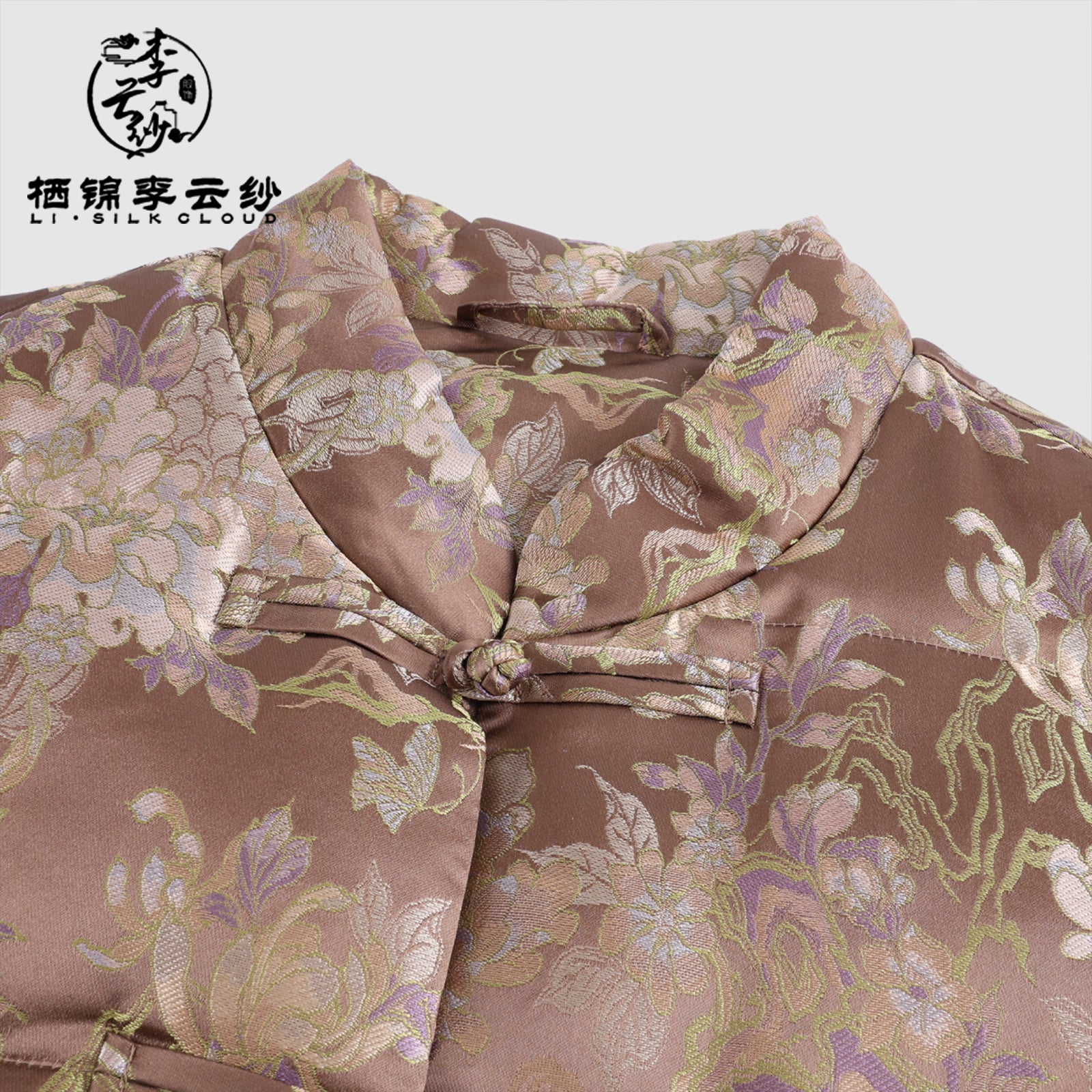 Coat, Silk Base, 90% White Goose Down, Must-Have for Early Autumn Layering Guangdong Black Pearl Gambiered Guangdong Gauze xiangyunsha