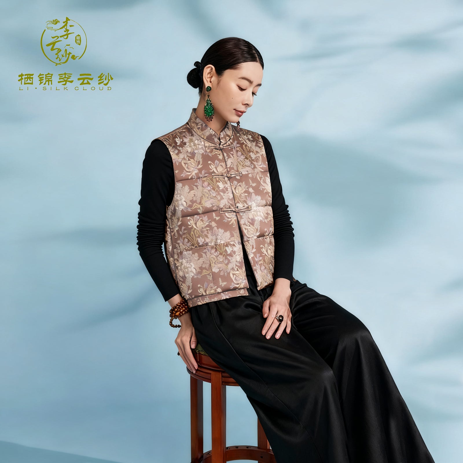 Coat, Silk Base, 90% White Goose Down, Must-Have for Early Autumn Layering Guangdong Black Pearl Gambiered Guangdong Gauze xiangyunsha