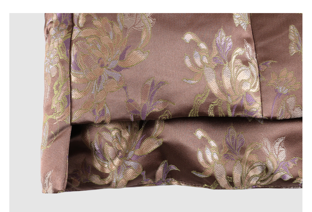 Coat, Silk Base, 90% White Goose Down, Must-Have for Early Autumn Layering Guangdong Black Pearl Gambiered Guangdong Gauze xiangyunsha