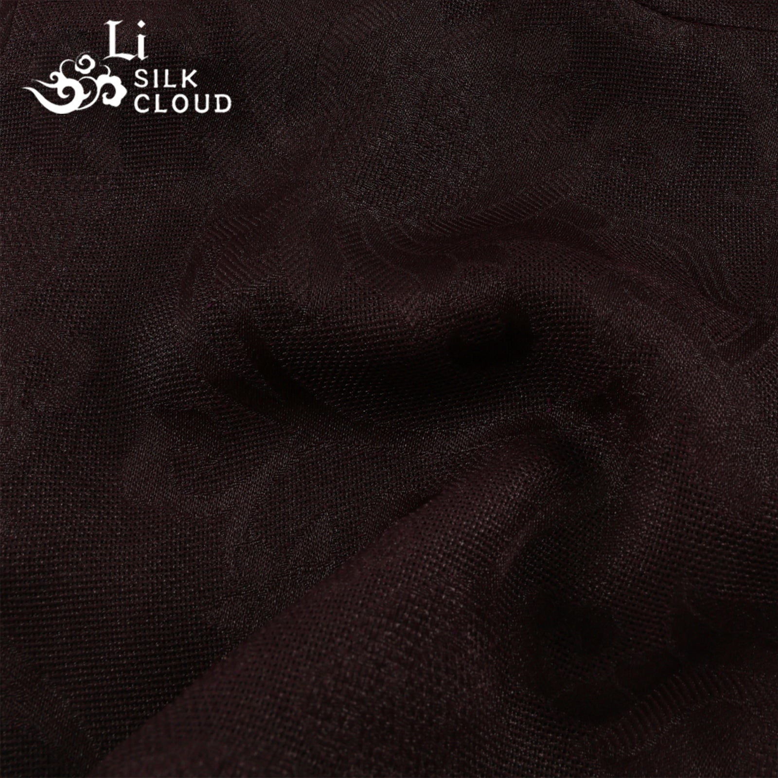 V-Neck Camisole - 100% Mulberry Silk, Chinese Style, Elegant Sleevel Guangdong Black Pearl Gambiered Guangdong Gauze xiangyunsha