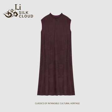 Silk Dress - Mulberry Silk Fabric, Oriental Aesthetics Guangdong Black Pearl Gambiered Guangdong Gauze xiangyunsha