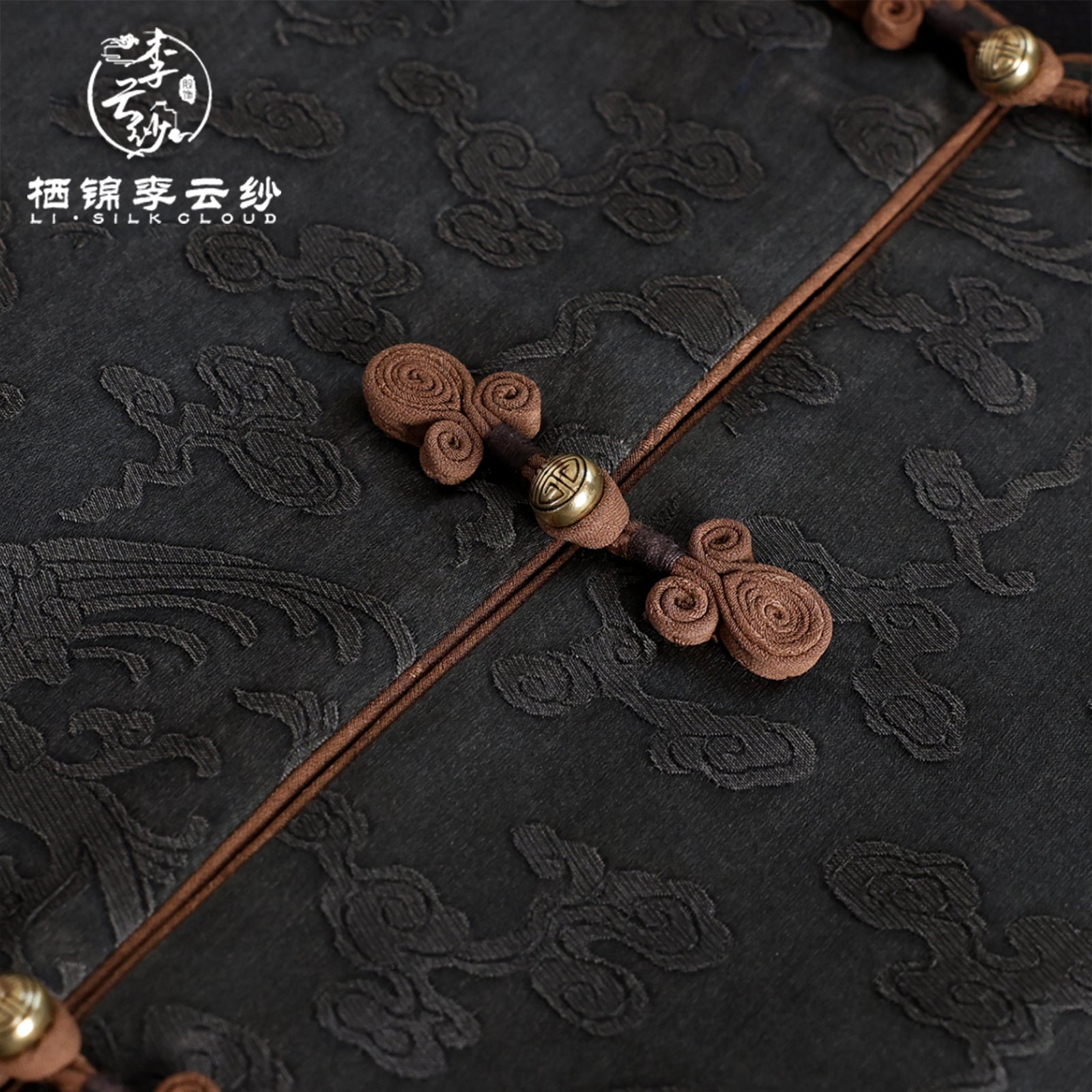 Vest - Skin-Friendly Silk Fabric, Elegant Oriental Sleeveless Gilet Guangdong Black Pearl Gambiered Guangdong Gauze xiangyunsha