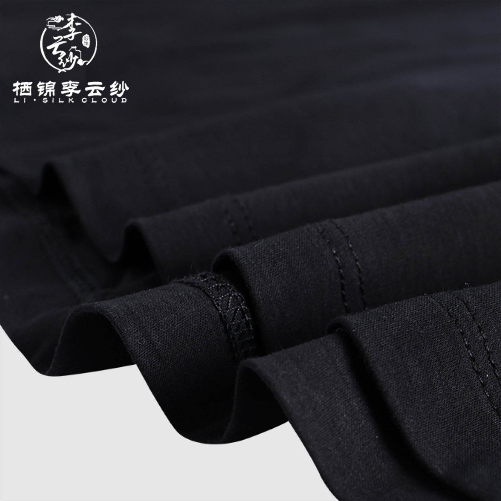 100% Cotton Casual T-Shirt for Women - Comfortable Soft Fabric,Guangdong Black Pearl Gambiered Guangdong Gauze xiangyunsha