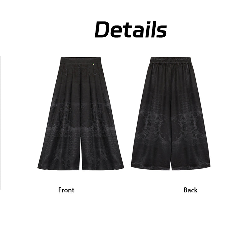 Trousers - Skin-Friendly Glossy Fabric, Lustrous Texture, Guangdong Black Pearl Gambiered Guangdong Gauze
