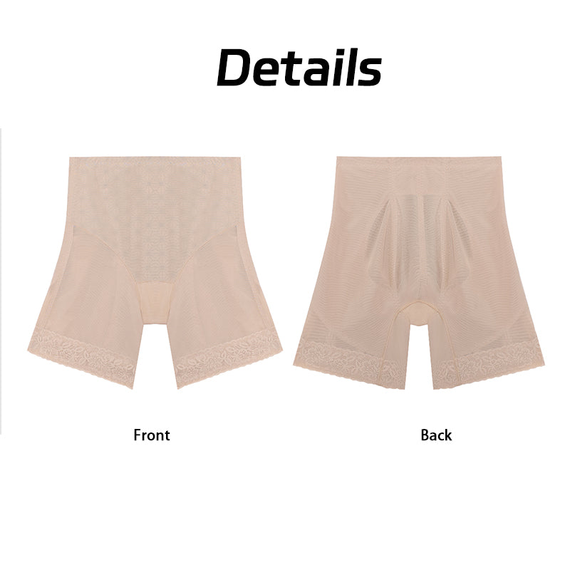 High-Waist Butt-Lifting Pants - Slimming Shapewear Tummy Control Guangdong Black Pearl Gambiered Guangdong Gauze xiangyunsha