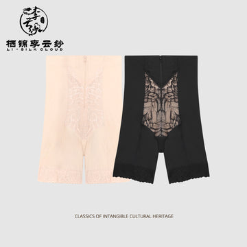 Shaping Leggings，limming Tummy Control，Butt Lifting Guangdong Black Pearl Gambiered Guangdong Gauze xiangyunsha