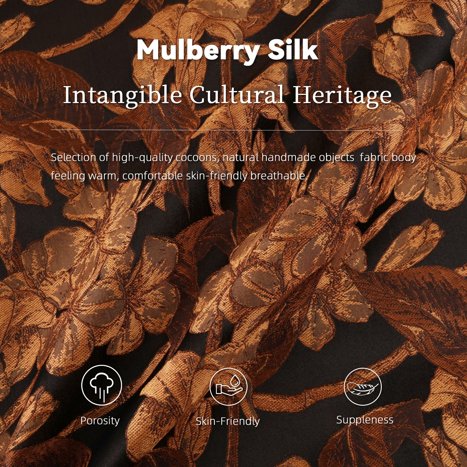 Guangdong Black Pearl Gambiered Guangdong Gauze xiangyunsha Coat, Silk Blend, Lightweight & Windproof, Neat Layers with Long-Sleeve Tees in Early Autumn