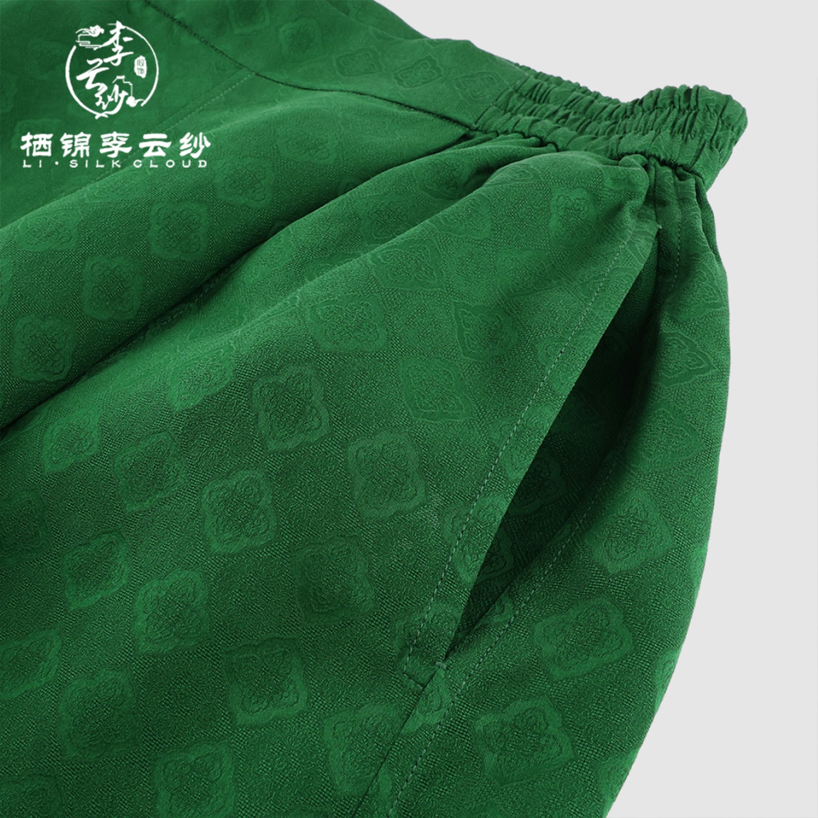 Guangdong Black Pearl Gambiered Guangdong Gauze xiangyunsha Pants, Plant-Dyed Eco-Fabric, Hides Fat & Fits All Body Types, Dual-Use for Leisure & Work Without Mistakes