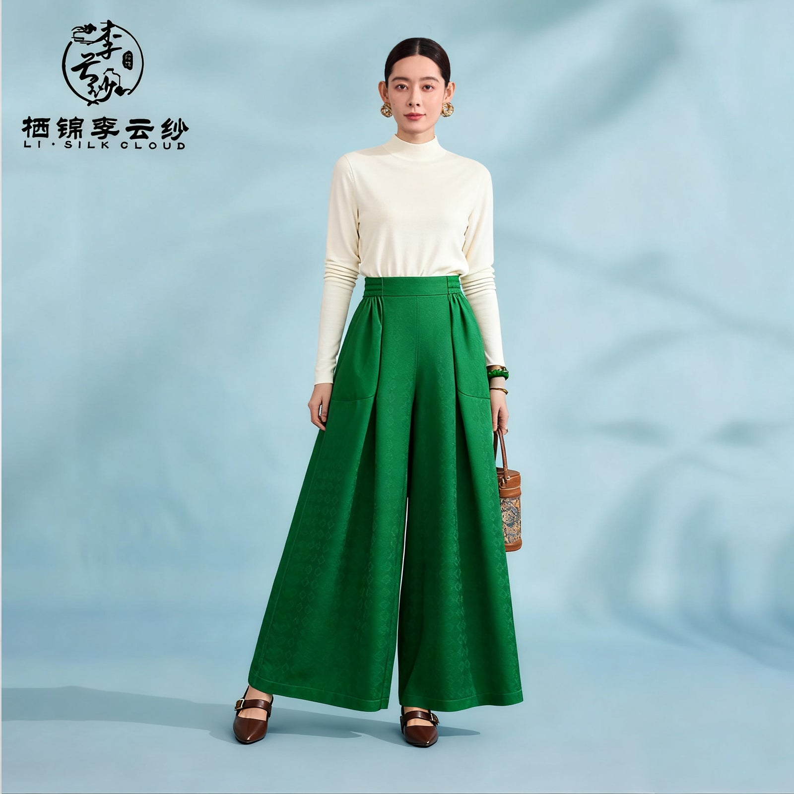 Guangdong Black Pearl Gambiered Guangdong Gauze xiangyunsha Pants, Plant-Dyed Eco-Fabric, Hides Fat & Fits All Body Types, Dual-Use for Leisure & Work Without Mistakes