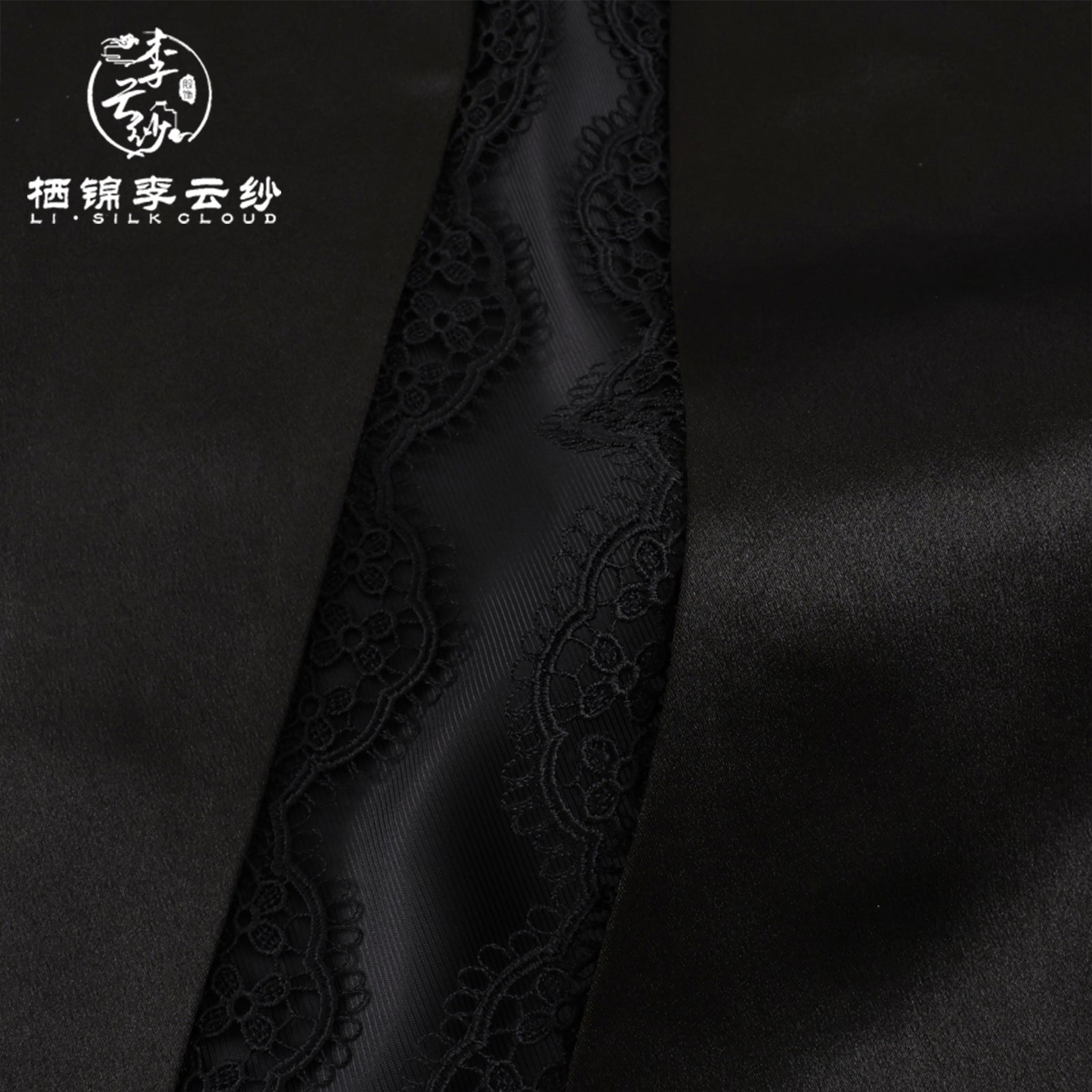 Guangdong Black Pearl Gambiered Guangdong Gauze xiangyunsha Blazer, Silk Blend, Drapable & Structured Without Slouching, Professional Look with Trousers for Wor