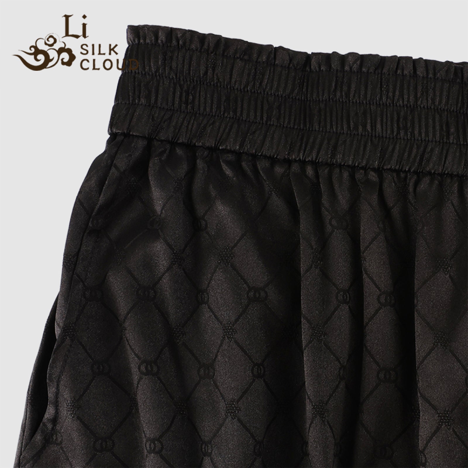 Pants, Silk Blend, Windproof & Non-Stuffy, Top Choice for Early Autumn Commute Guangdong Black Pearl Gambiered Guangdong Gauze xiangyunsha