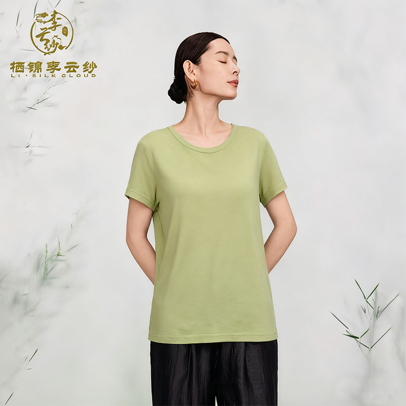 Minimalist casual shirt Morandi color scheme Guangdong Black Pearl Gambiered Guangdong Gauze xiangyunsha