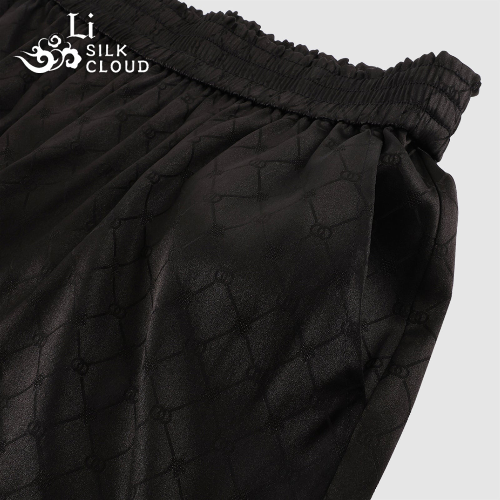 Pants, Silk Blend, Windproof & Non-Stuffy, Top Choice for Early Autumn Commute Guangdong Black Pearl Gambiered Guangdong Gauze xiangyunsha