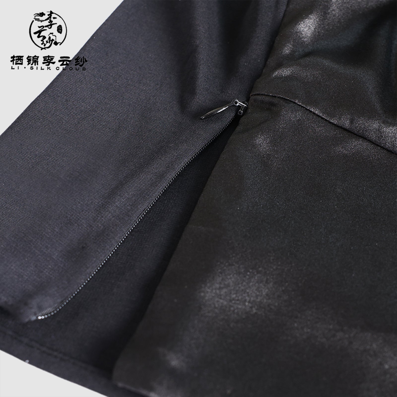 Backless Top Sexy Elegant Silk Blouse，Guangdong Black Pearl Gambiered Guangdong Gauze xiangyunsha
