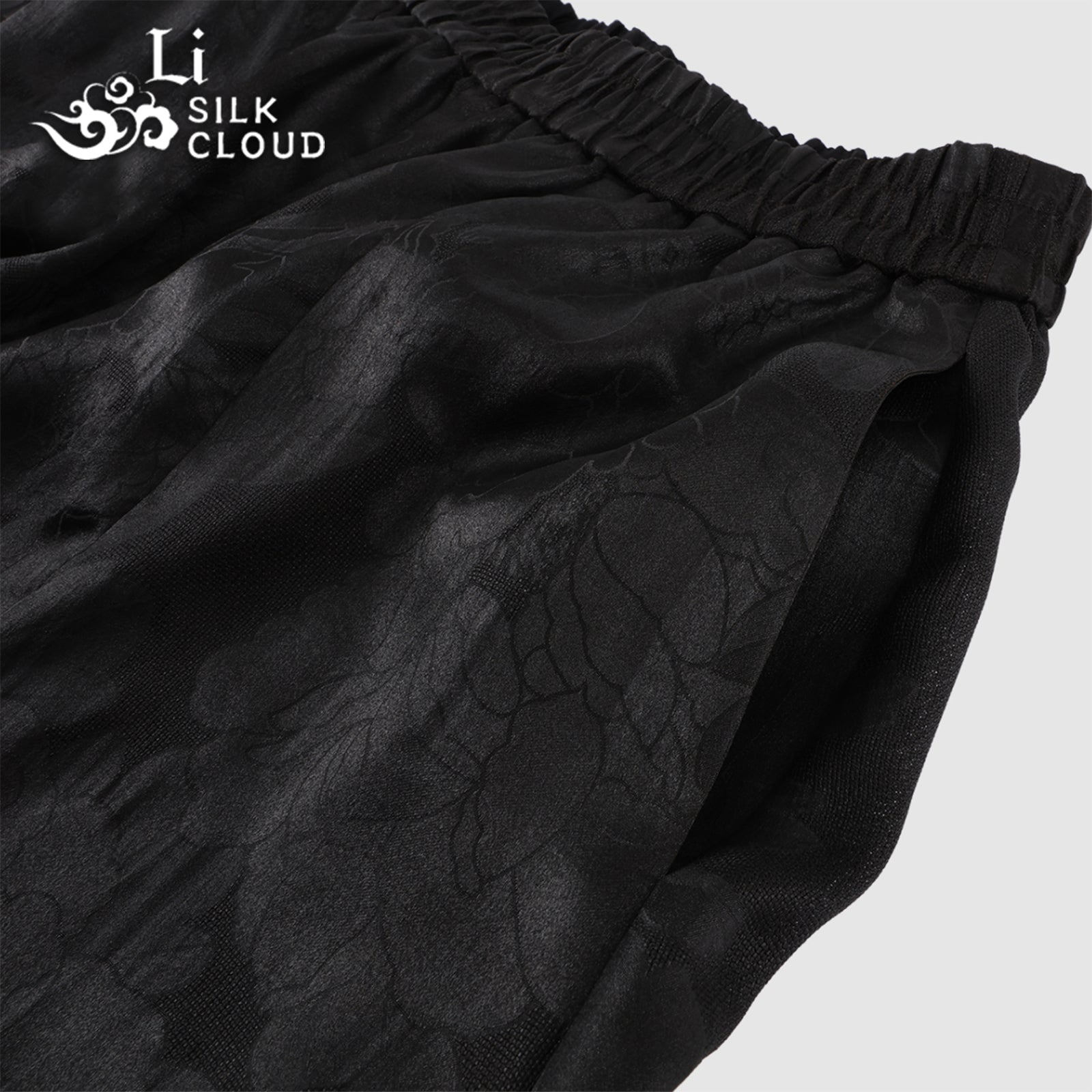 Pants, Silk Blend, Windproof & Non-Stuffy, Top Choice for Early Autumn Commute Guangdong Black Pearl Gambiered Guangdong Gauze xiangyunsha
