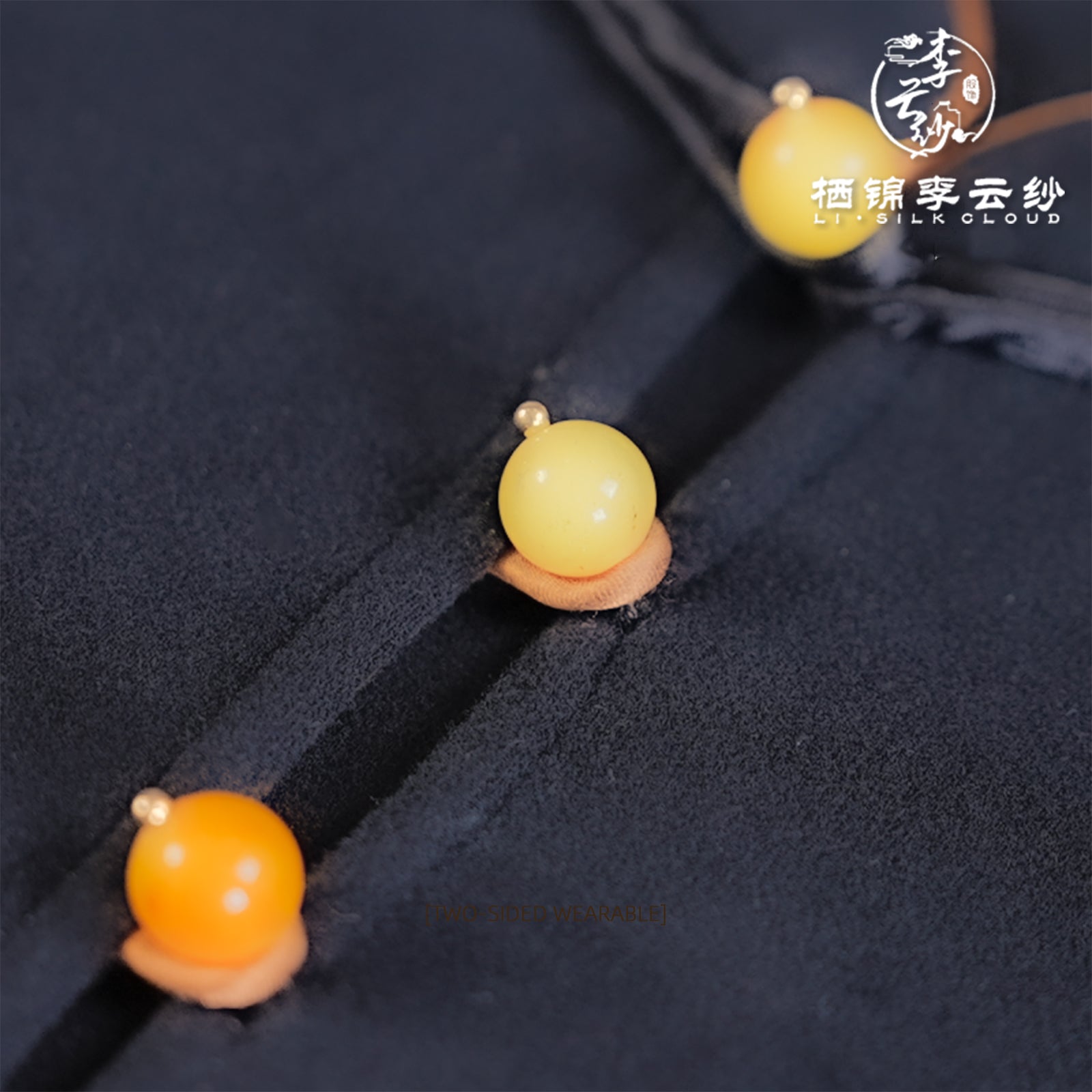 Shirt， Long Sleeve, Thermal Cashmere Blend, Warm Winter Formal  Guangdong Black Pearl Gambiered Guangdong Gauze xiangyunsha