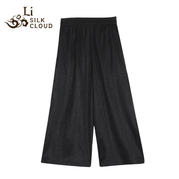 Trousers - Oriental Style, Lightweight Breathable, Classic Chinese Guangdong Black Pearl Gambiered Guangdong Gauze xiangyunsha